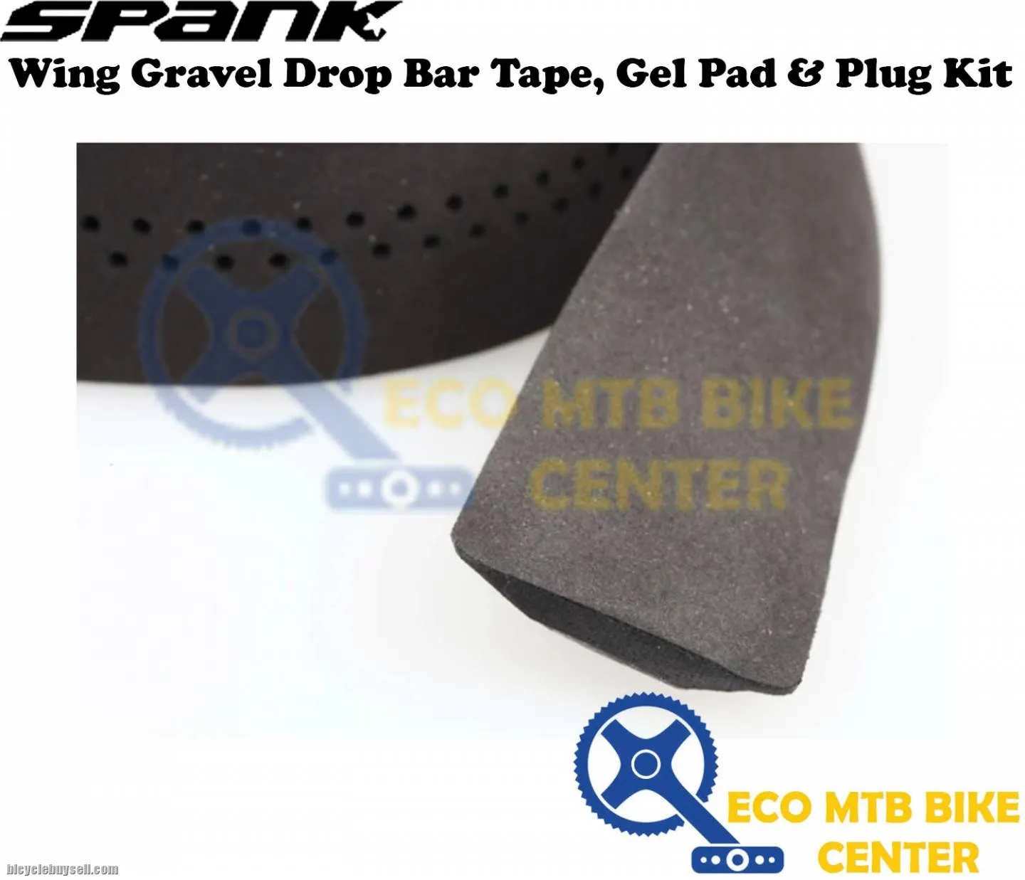 SPANK Wing Gravel Drop Bar Tape, Gel Pad &amp; Plug Kit Short Fiber