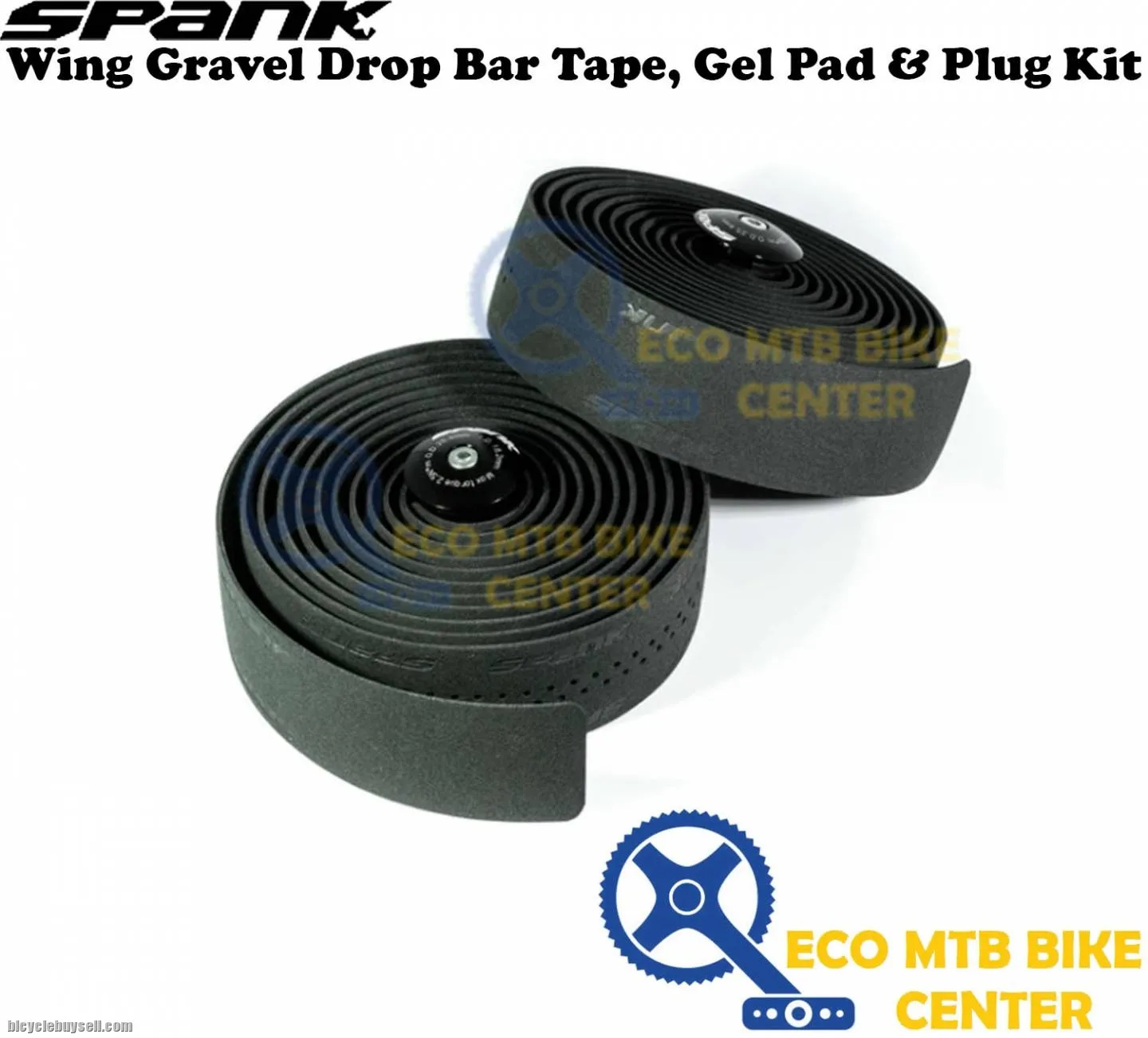 SPANK Wing Gravel Drop Bar Tape, Gel Pad &amp; Plug Kit Short Fiber