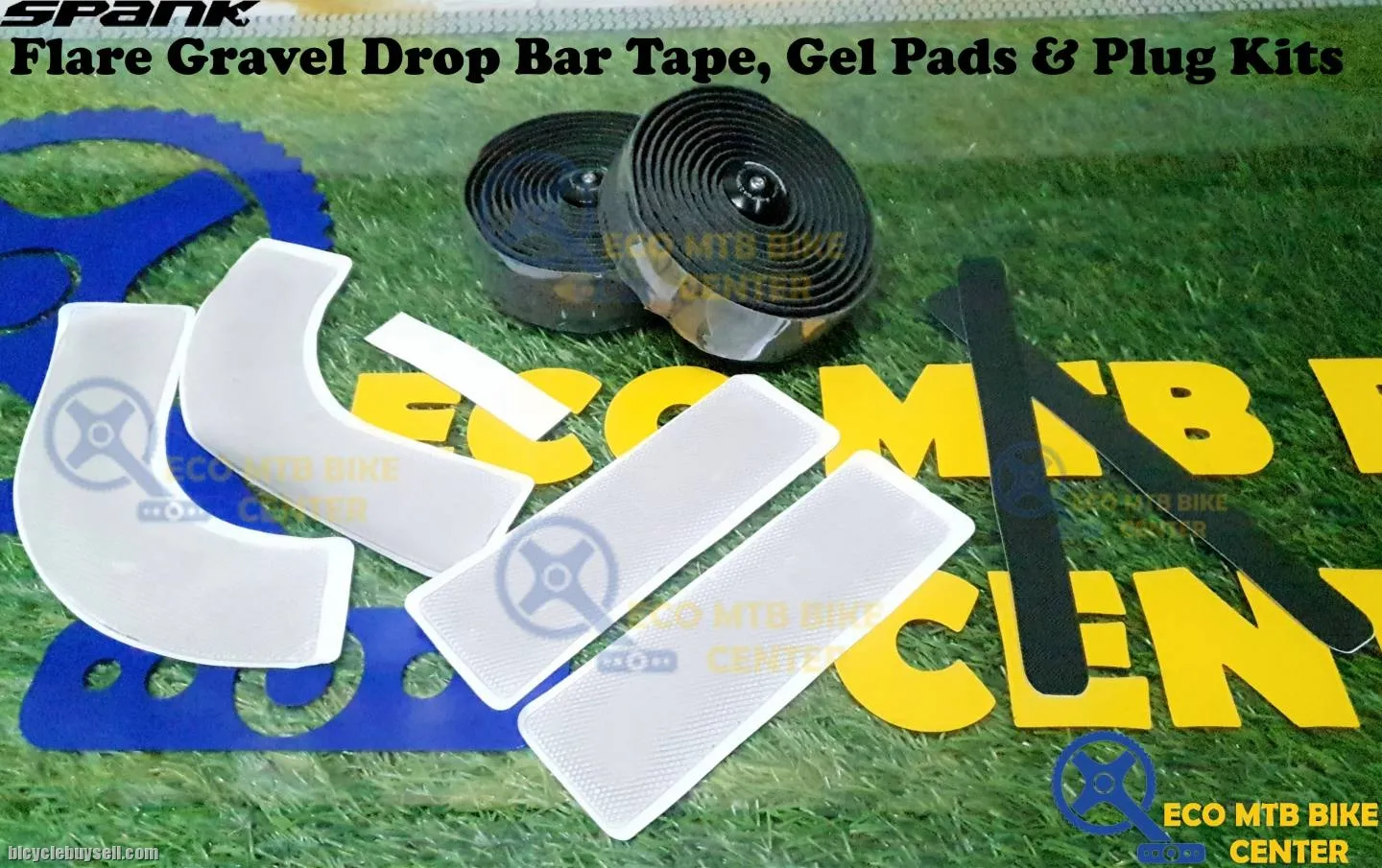 SPANK Flare Gravel Drop Bar Tape, Gel Pads &amp; Plug Kit
