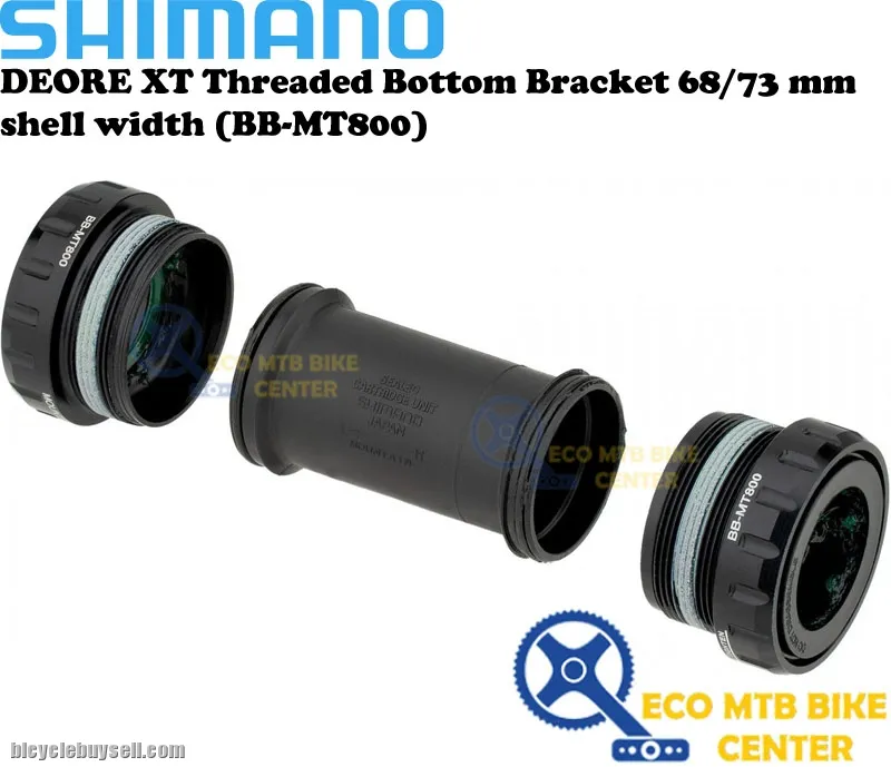 SHIMANO DEORE XT Threaded Bottom Bracket 68/73 mm shell width (BB-MT800)