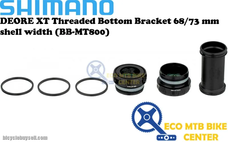 SHIMANO DEORE XT Threaded Bottom Bracket 68/73 mm shell width (BB-MT800)