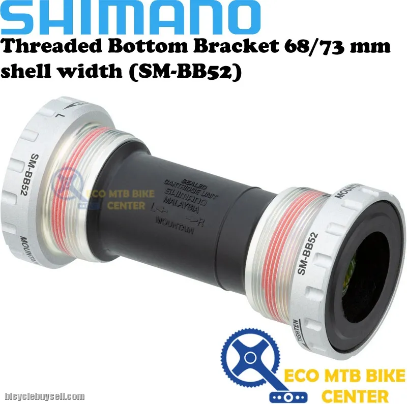 SHIMANO Threaded Bottom Bracket 68/73 mm shell width (SM-BB52)