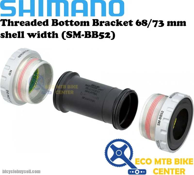 SHIMANO Threaded Bottom Bracket 68/73 mm shell width (SM-BB52)