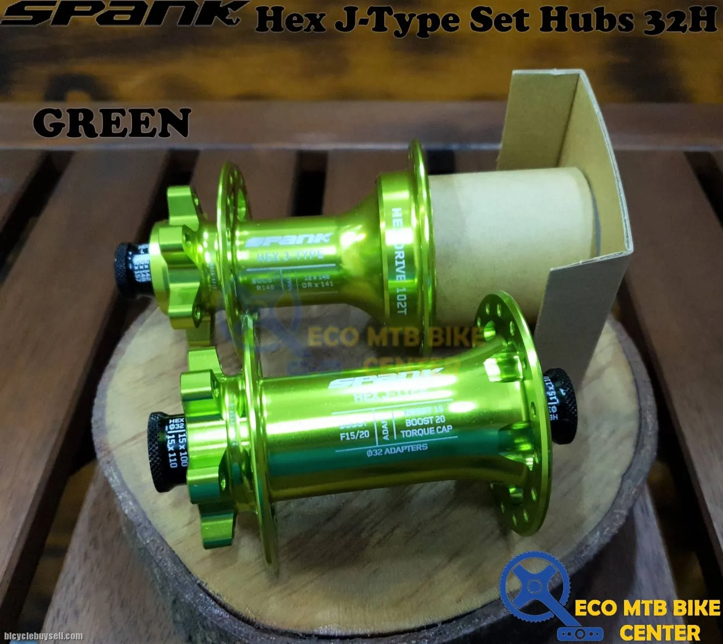 SPANK Hex J-Type Boost Set Hubs 102T 32H (Sell in Set)