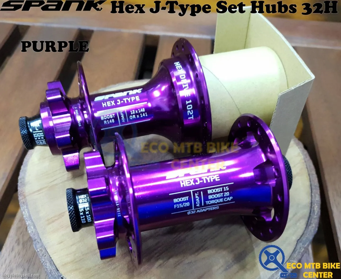 SPANK Hex J-Type Boost Set Hubs 102T 32H (Sell in Set)