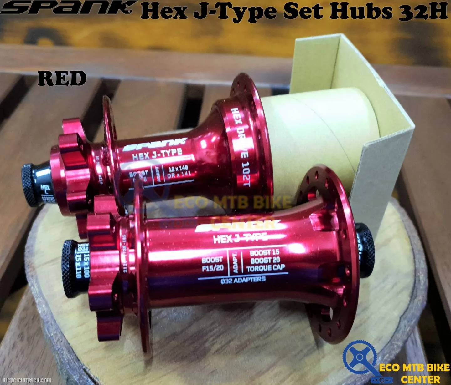 SPANK Hex J-Type Boost Set Hubs 102T 32H (Sell in Set)