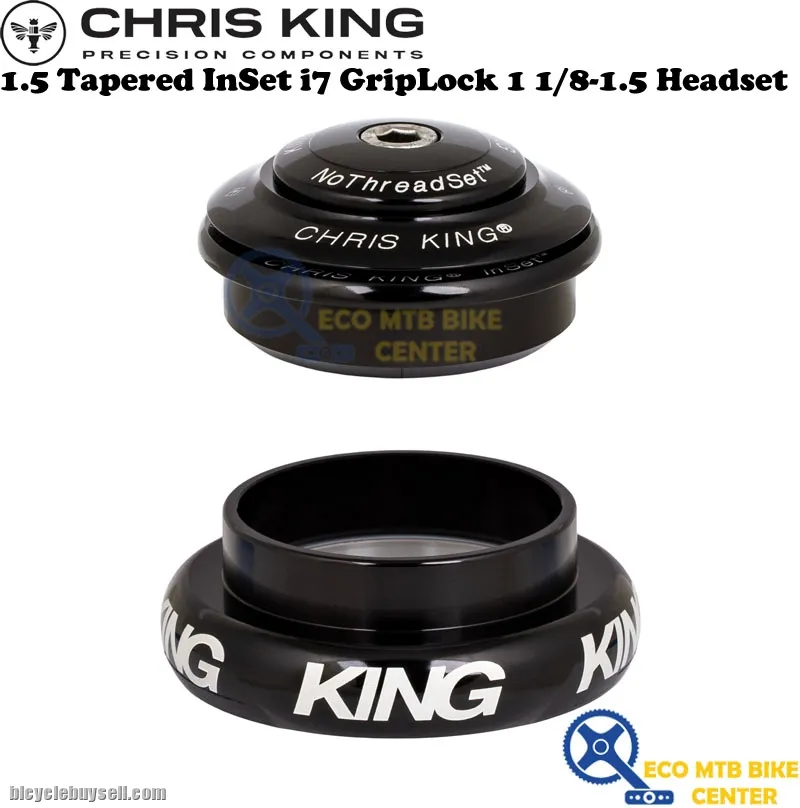 CHRIS KING 1.5 Tapered InSet i7 GripLock 1 1/8-1.5 Headset