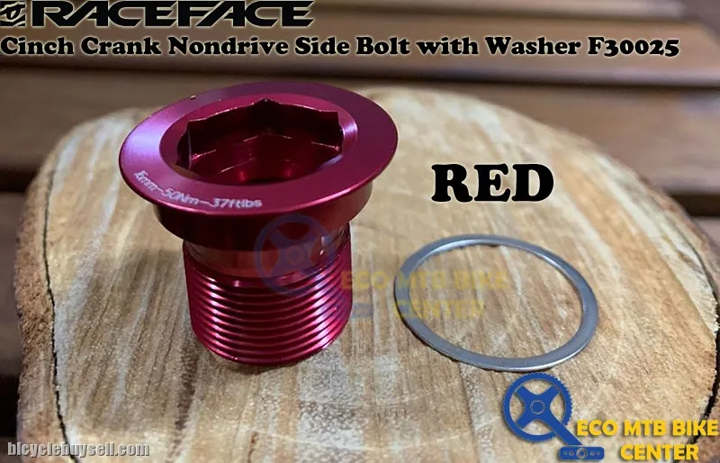 RACEFACE Accessory Cinch Crank Nondrive Side Bolt with Washer for Next SL/Turbine