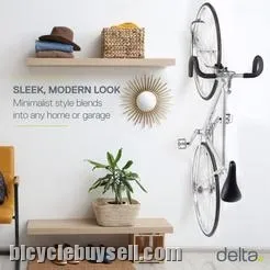 Delta Cycle Leonardo Single Bike Wall Mount Rack with Rear Tire Tray (2units)