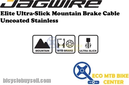 JAGWIRE 8009808 Elite Ultra-Slick Mountain Brake Cable Uncoated Stainless (SELL IN PCS)