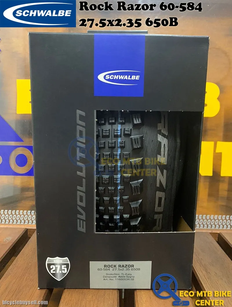 SCHWALBE Tires Rock Razor 60-584 SnakeSkin, TL-Easy Addix SpeedGrip 27.5x2.35 650B