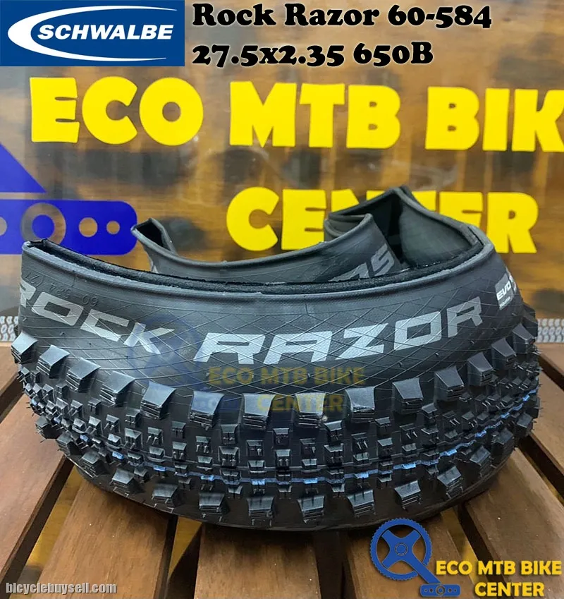 SCHWALBE Tires Rock Razor 60-584 SnakeSkin, TL-Easy Addix SpeedGrip 27.5x2.35 650B