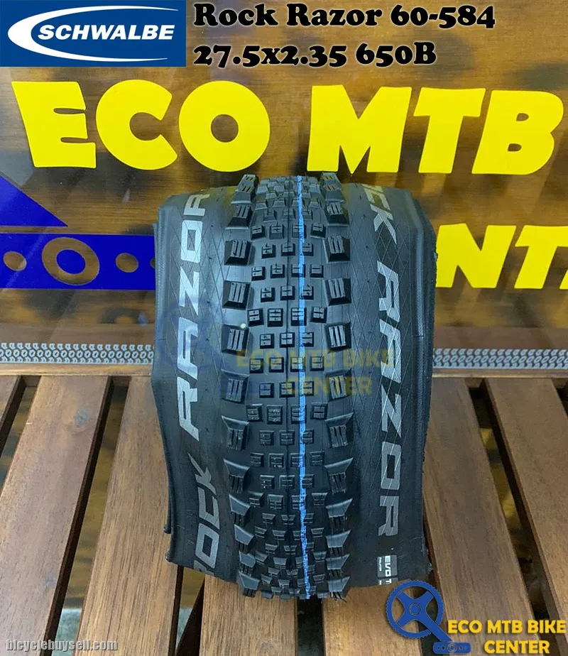 SCHWALBE Tires Rock Razor 60-584 SnakeSkin, TL-Easy Addix SpeedGrip 27.5x2.35 650B