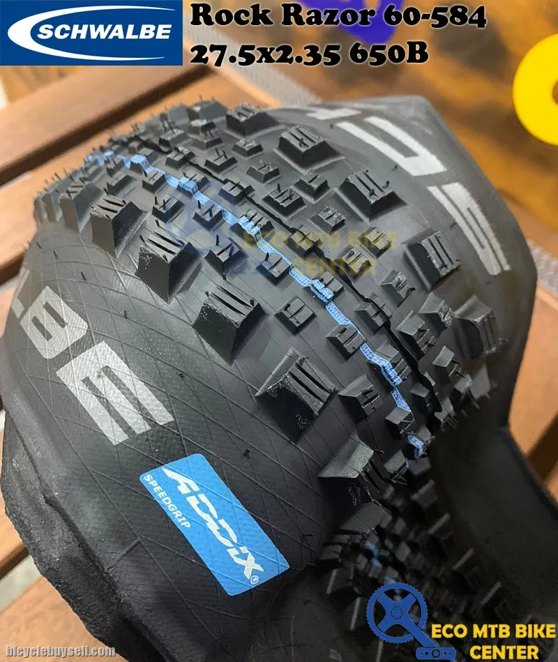 SCHWALBE Tires Rock Razor 60-584 SnakeSkin, TL-Easy Addix SpeedGrip 27.5x2.35 650B