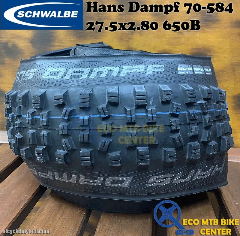 SCHWALBE Tires Hans Dampf 70-584 Evo, Apex, SnakeSkin, TLE 27.5x2.8 650B Addix SpeedGrip