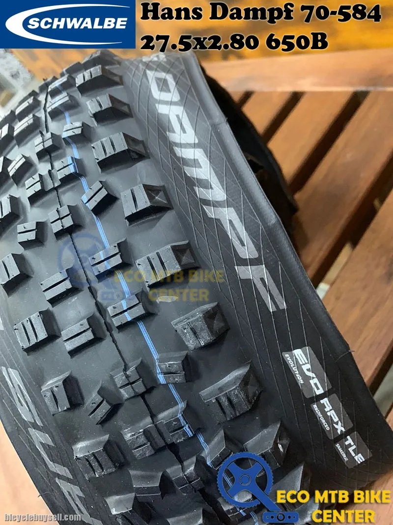 SCHWALBE Tires Hans Dampf 70-584 Evo, Apex, SnakeSkin, TLE 27.5x2.8 650B Addix SpeedGrip