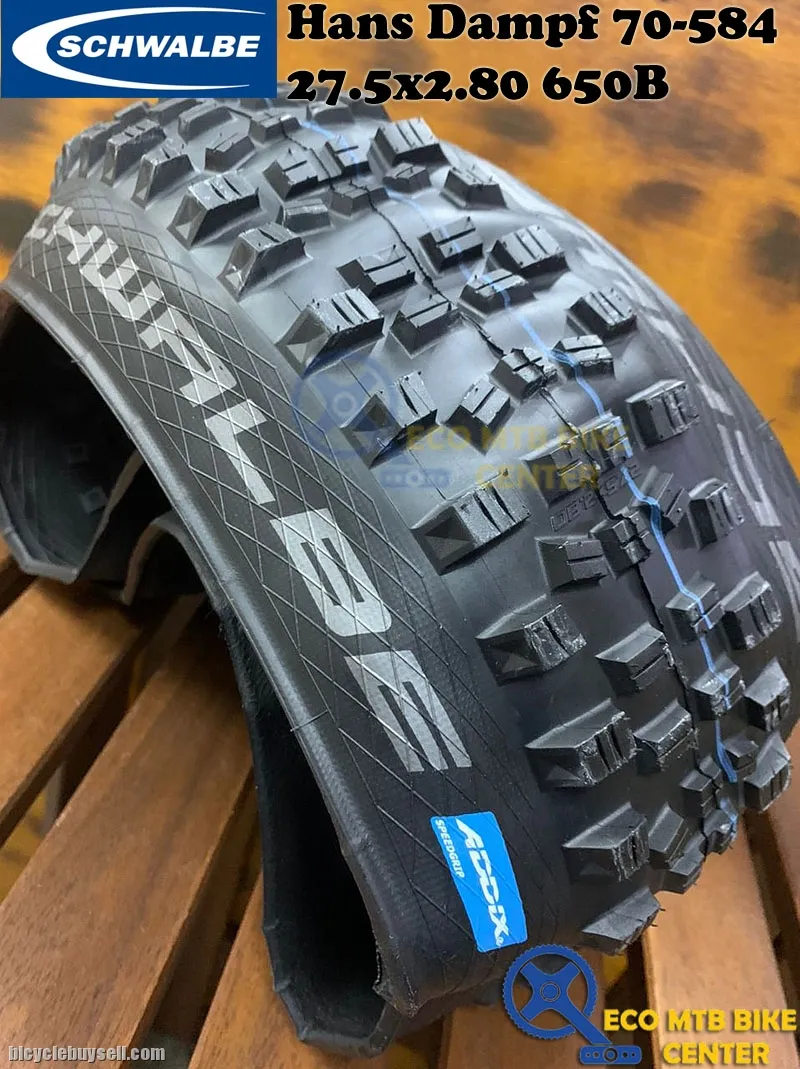 SCHWALBE Tires Hans Dampf 70-584 Evo, Apex, SnakeSkin, TLE 27.5x2.8 650B Addix SpeedGrip