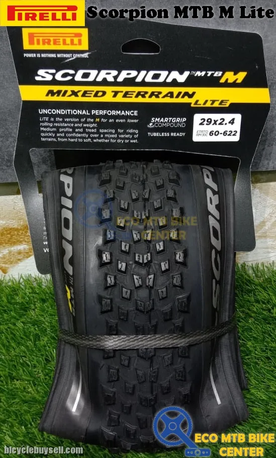 PIRELLI MTB Tires Scorpion MTB M Lite 29x2.4 | Mixed Terrain Lite | Tubeless Ready