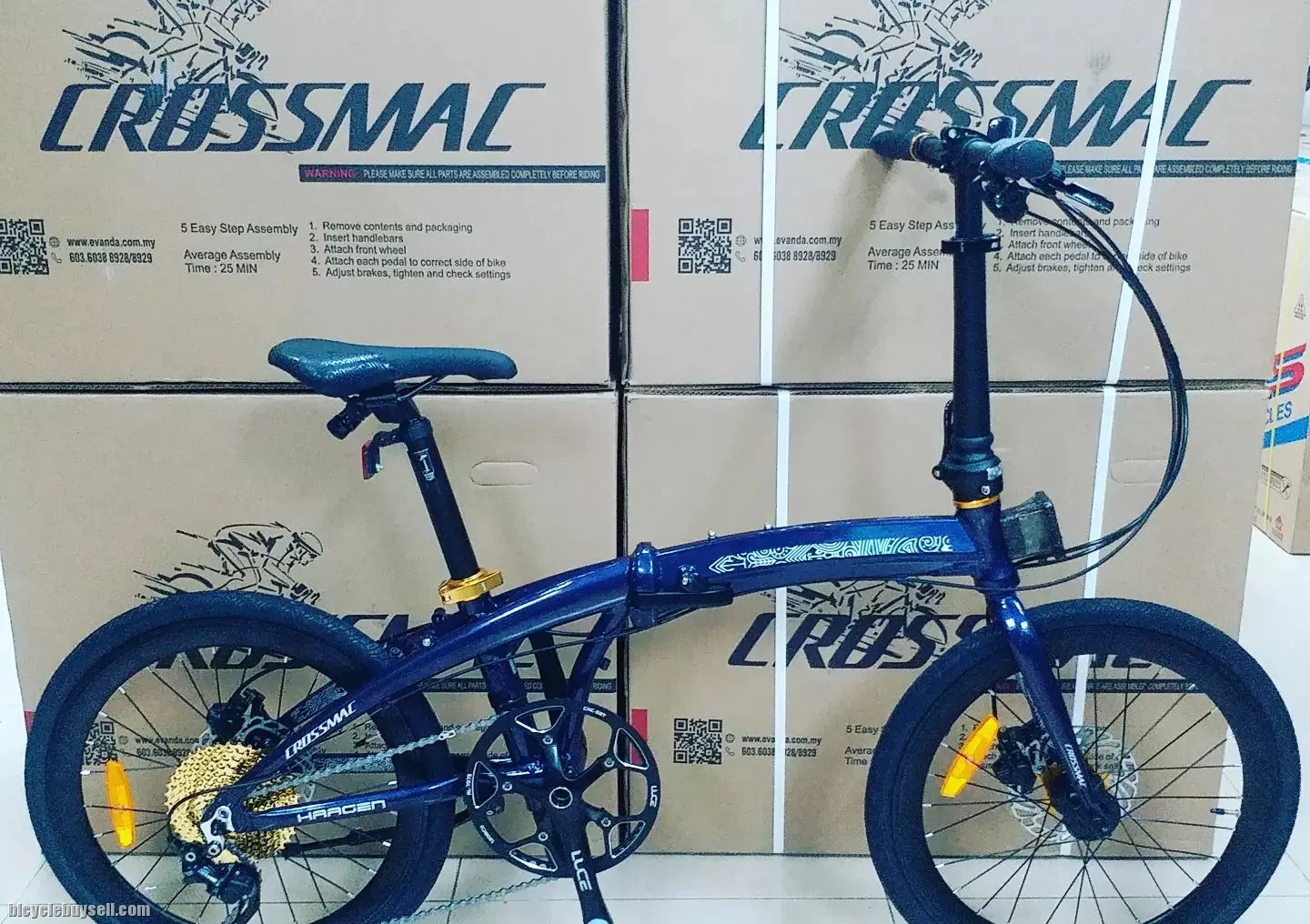 CROSSMAC HAAGEN 10 FOLDING BIKE 20 451 10 SPEED