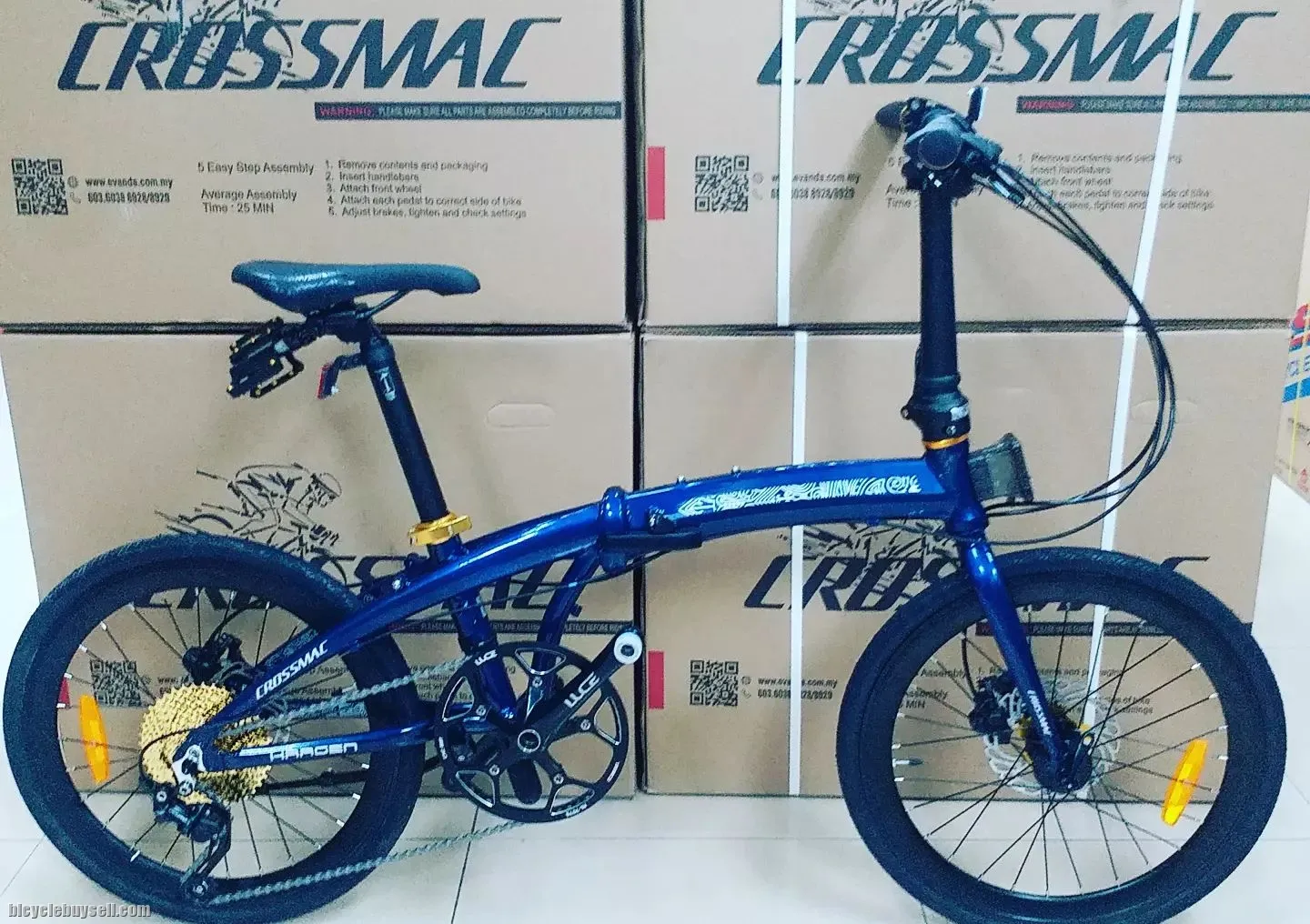 CROSSMAC HAAGEN 10 FOLDING BIKE 20 451 10 SPEED