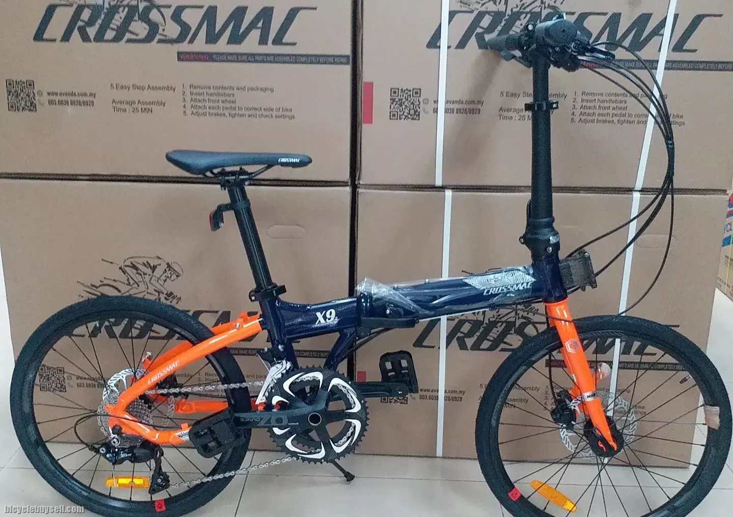 CROSSMAC X9.2 FOLDING BIKE 20 451 22 SPEED