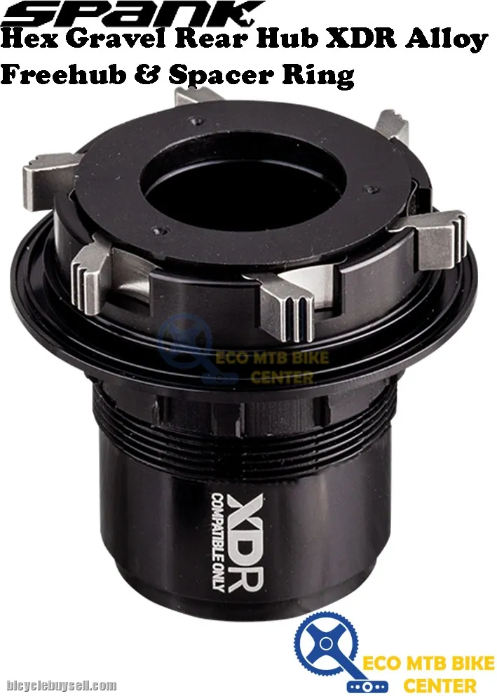 SPANK Hex Gravel Rear Hub HGR / XDR Alloy Freehub &amp; Spacer Ring
