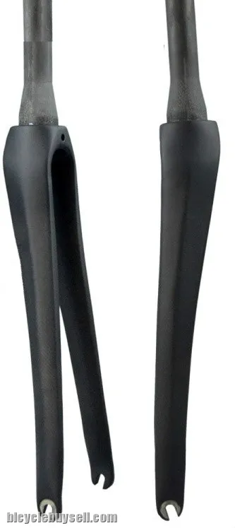 Full carbon road bike fork straight / tapered tube