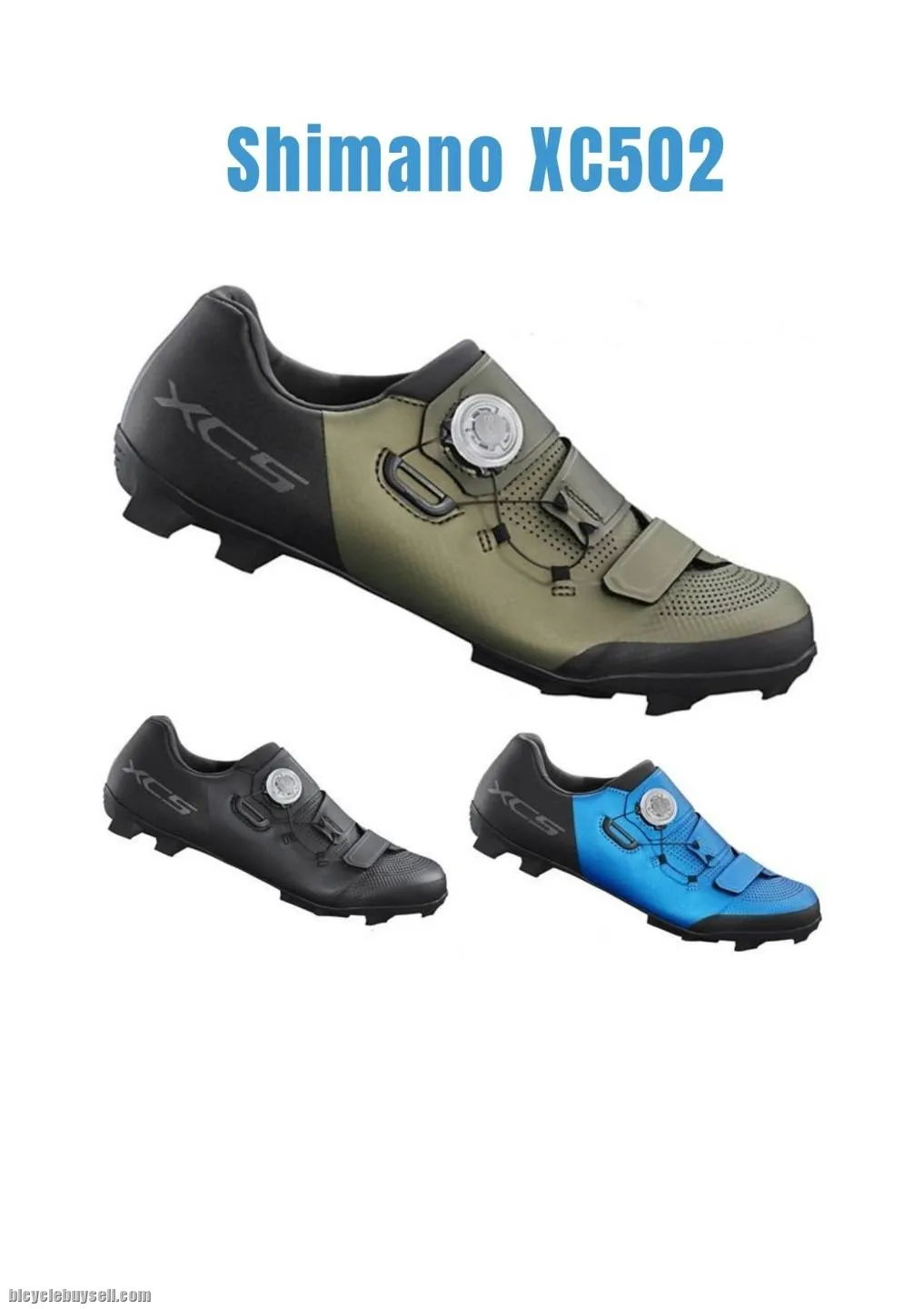 Shimano Xc502 XC5 Michelin MTB Shoe (Blue Black Green)
