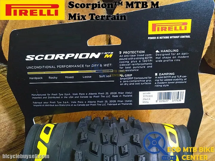 PIRELLI Tires Scorpion MTB M 29x2.4 | Mixed Terrain | Tubeless Ready