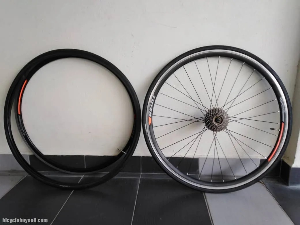 Totem front wall and tire and tube