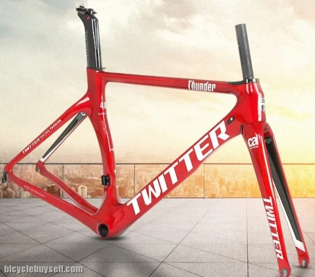 Twiteer Haite Thunder Racing Frame Carbon Fiber Road Bike Men's And Women's Rim Brake V Brake