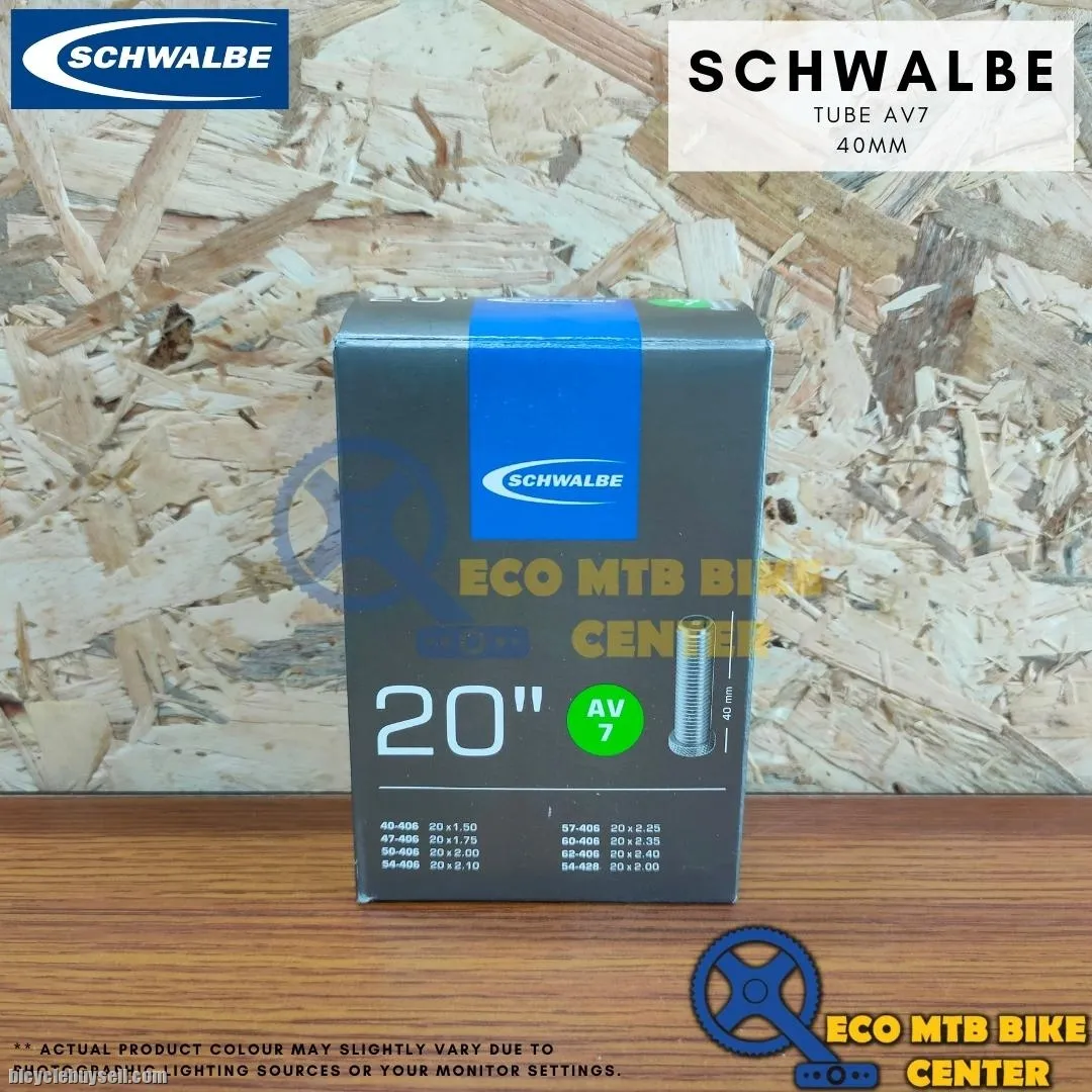 SCHWALBE TUBE 20X1.50-2.00 40MM AV7