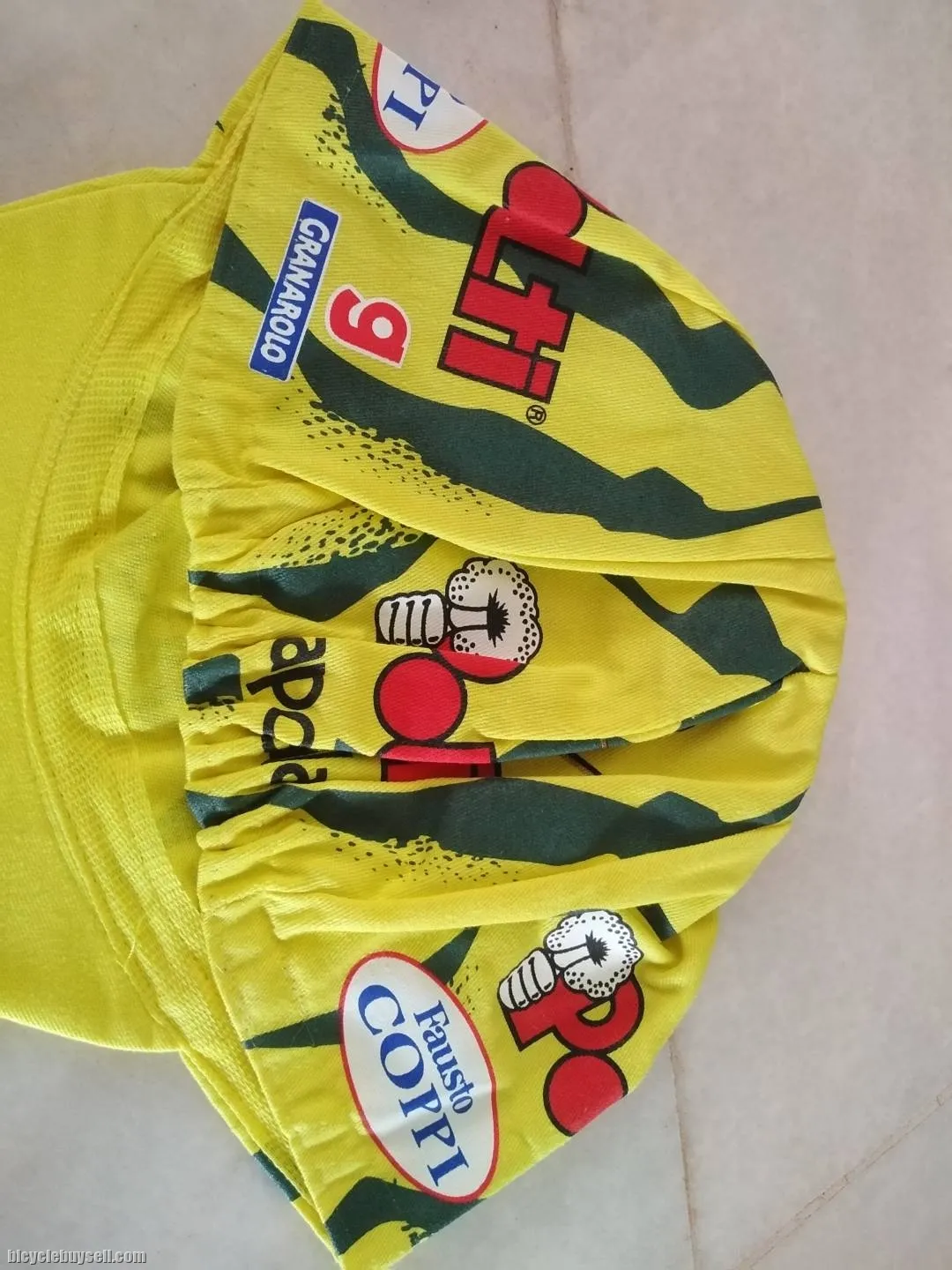 Cycling Cap fausto Coppi Polti team Yellow New
