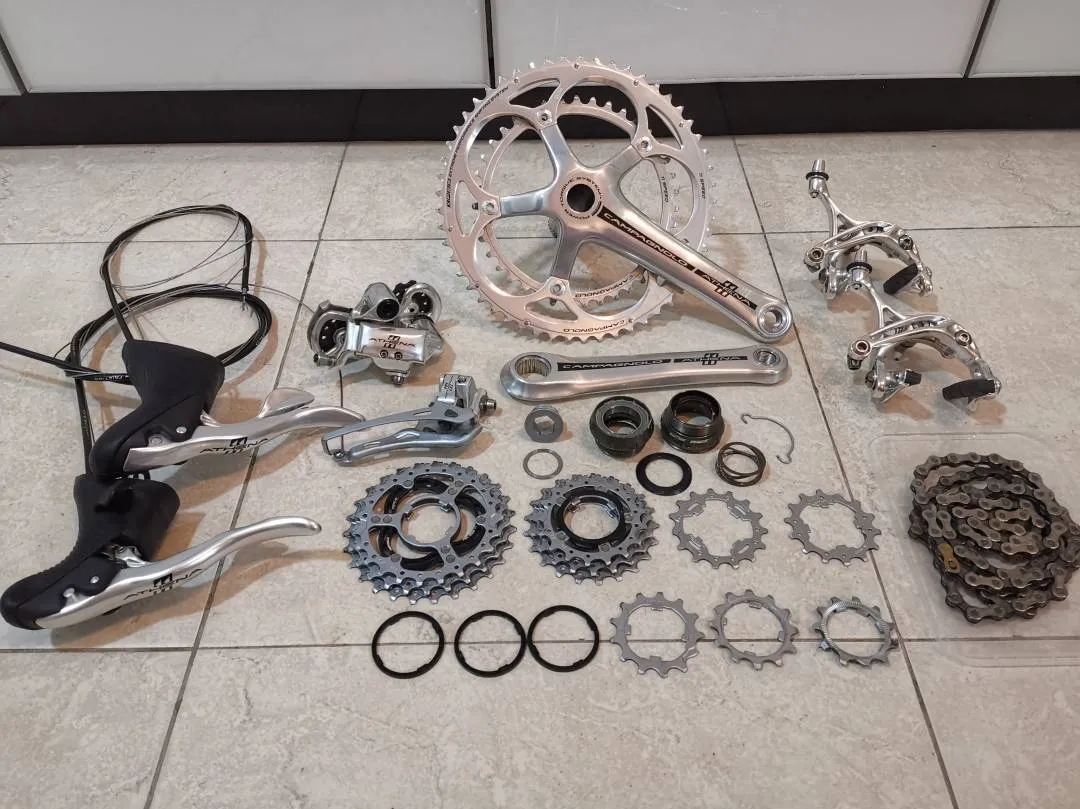 Extremely Rare Campagnolo Athena Sliver Groupset