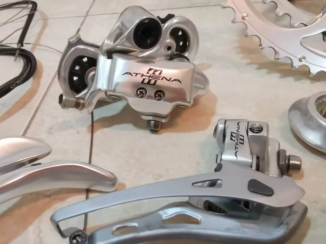 Extremely Rare Campagnolo Athena Sliver Groupset