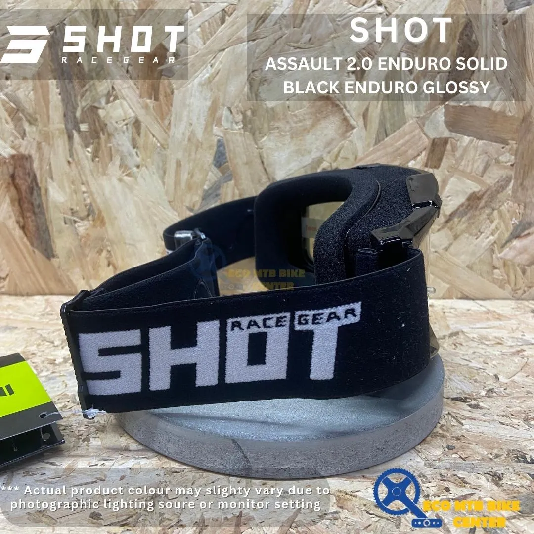 SHOT ASSAULT 2.0 ENDURO SOLID BLACK ENDURO GLOSSY
