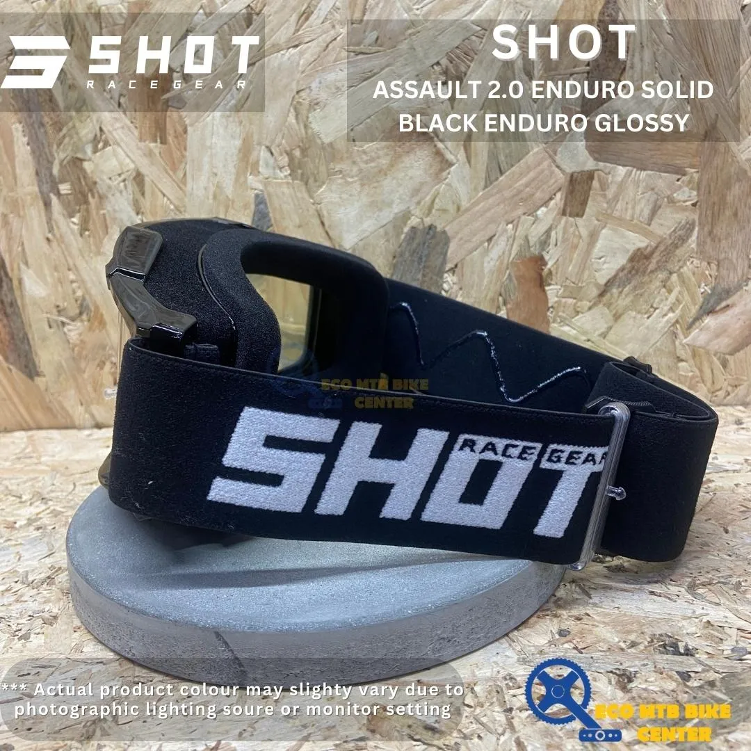 SHOT ASSAULT 2.0 ENDURO SOLID BLACK ENDURO GLOSSY