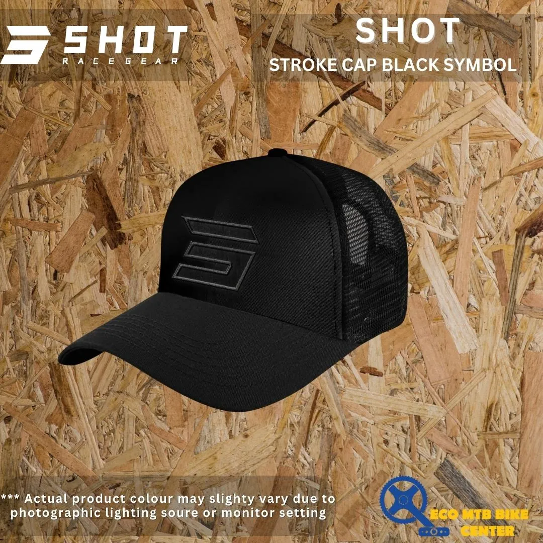 SHOT STROKE BLACK SYMBOL CAP