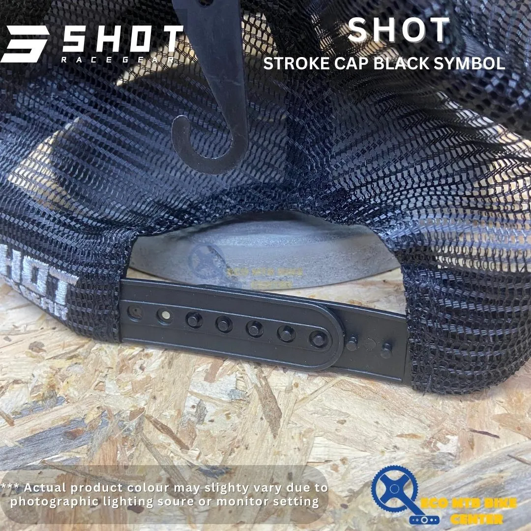 SHOT STROKE BLACK SYMBOL CAP