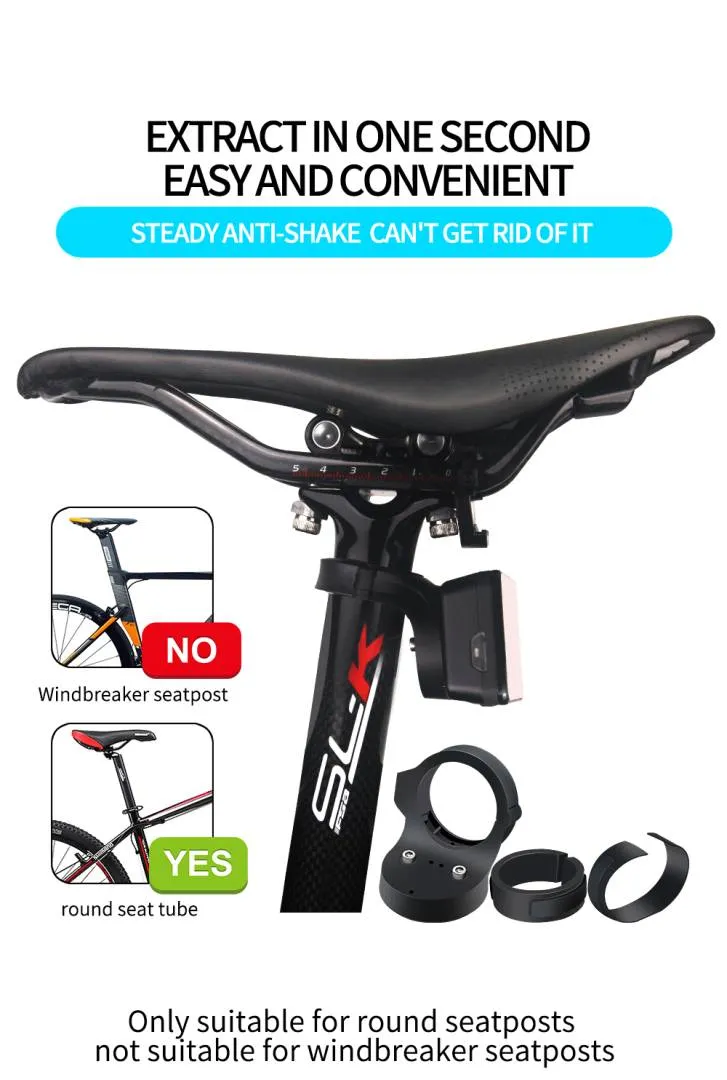 Bicycle Mount Bike Tail Light Seatpost Bracket Holder for Garmin Varia Radar Rearview
