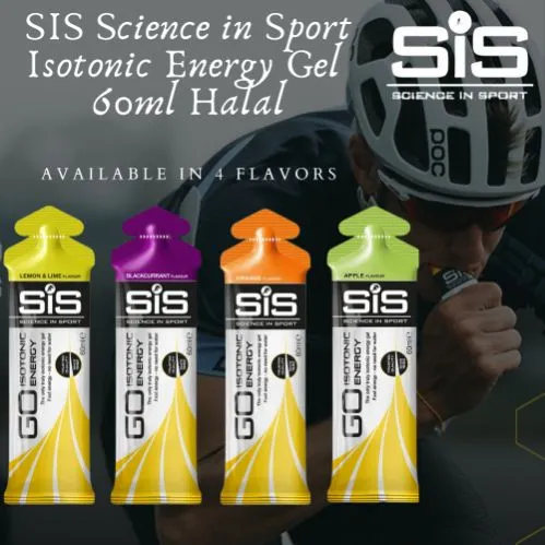 SIS Science in Sport Isotonic Energy Gel Halal 60ml Blackcurrant Apple Orange Lemon Lime