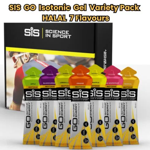 7 in 1 SIS Science in Sport GO Isotonic Gel Variety Pack(7x60ml) HALAL 7 Flavours