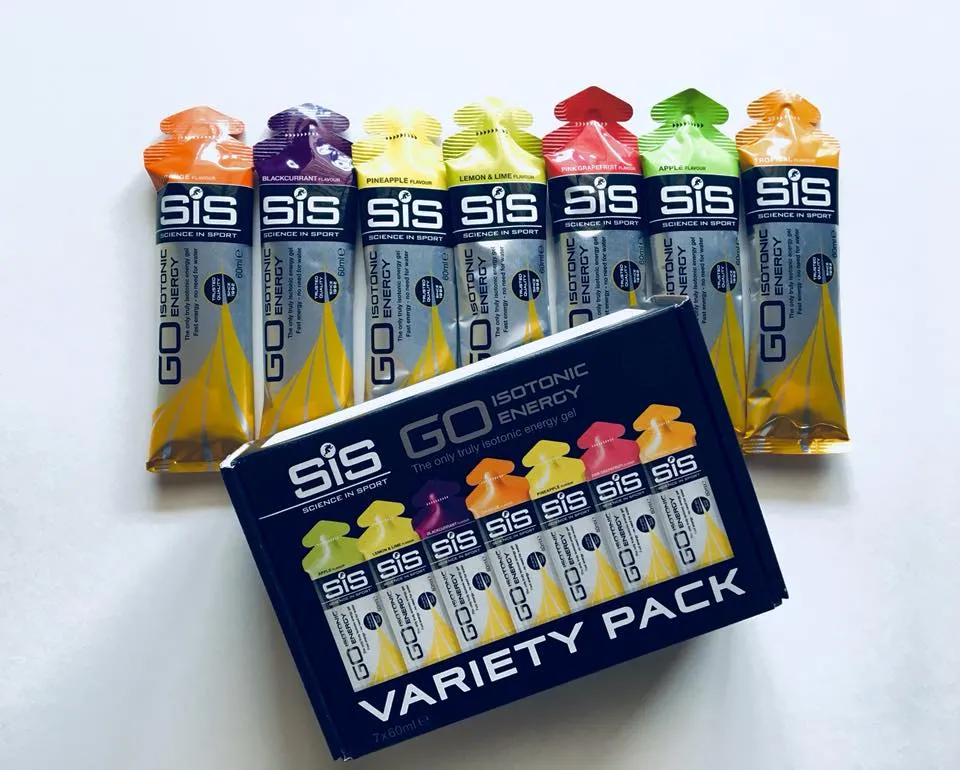 7 in 1 SIS Science in Sport GO Isotonic Gel Variety Pack(7x60ml) HALAL 7 Flavours