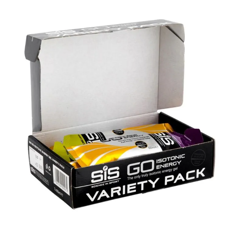 7 in 1 SIS Science in Sport GO Isotonic Gel Variety Pack(7x60ml) HALAL 7 Flavours