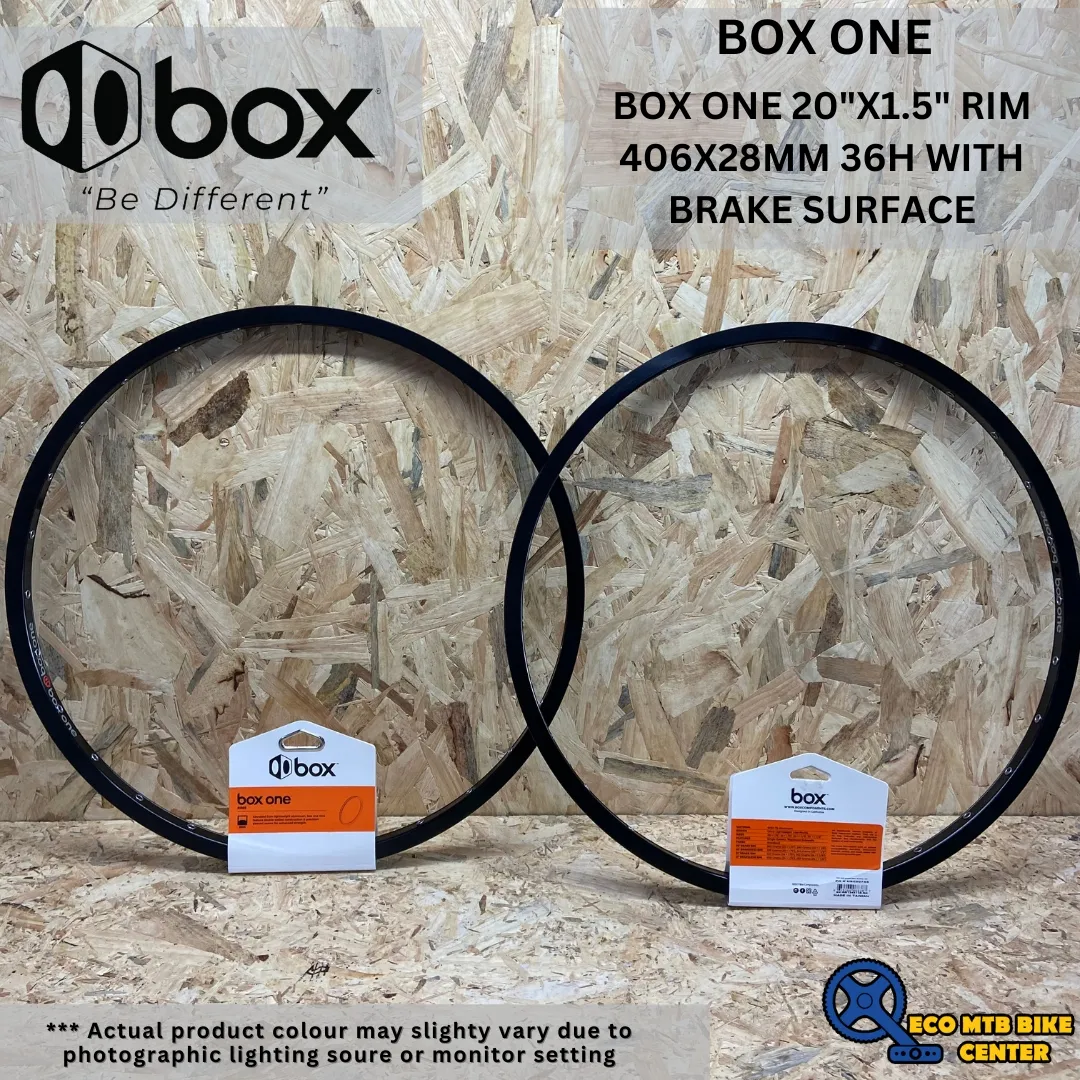 BOX COMPONENTS BOX ONE 20" RIM 406X28MM WITH BRAKE SURFACE (SELL IN PAIR)