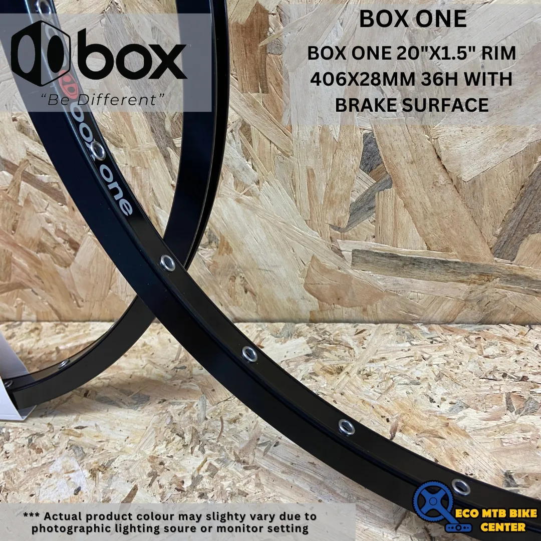 BOX COMPONENTS BOX ONE 20" RIM 406X28MM WITH BRAKE SURFACE (SELL IN PAIR)