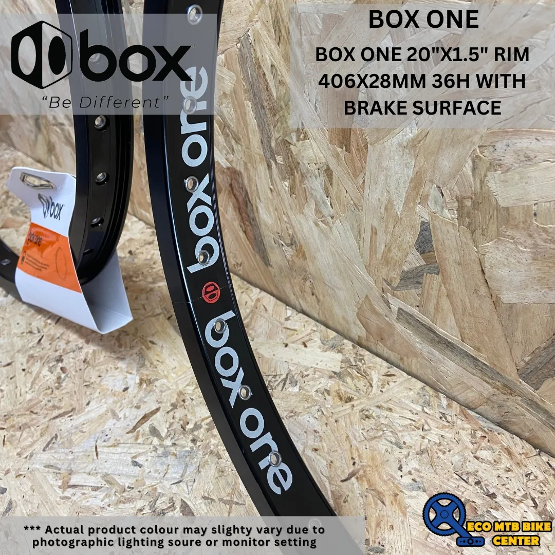 BOX COMPONENTS BOX ONE 20" RIM 406X28MM WITH BRAKE SURFACE (SELL IN PAIR)