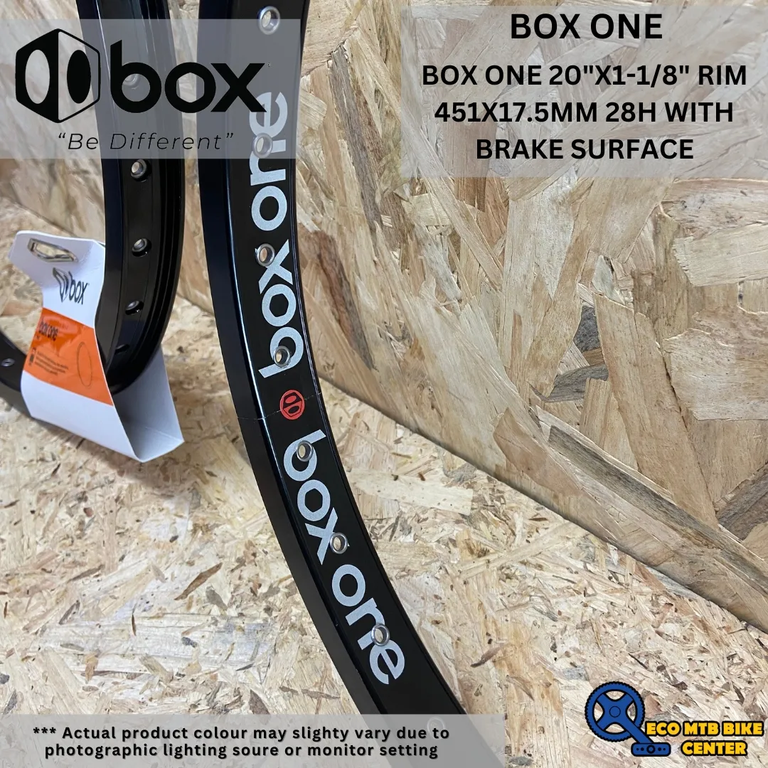 BOX COMPONENTS BOX ONE 20" RIM 406X28MM WITH BRAKE SURFACE (SELL IN PAIR)