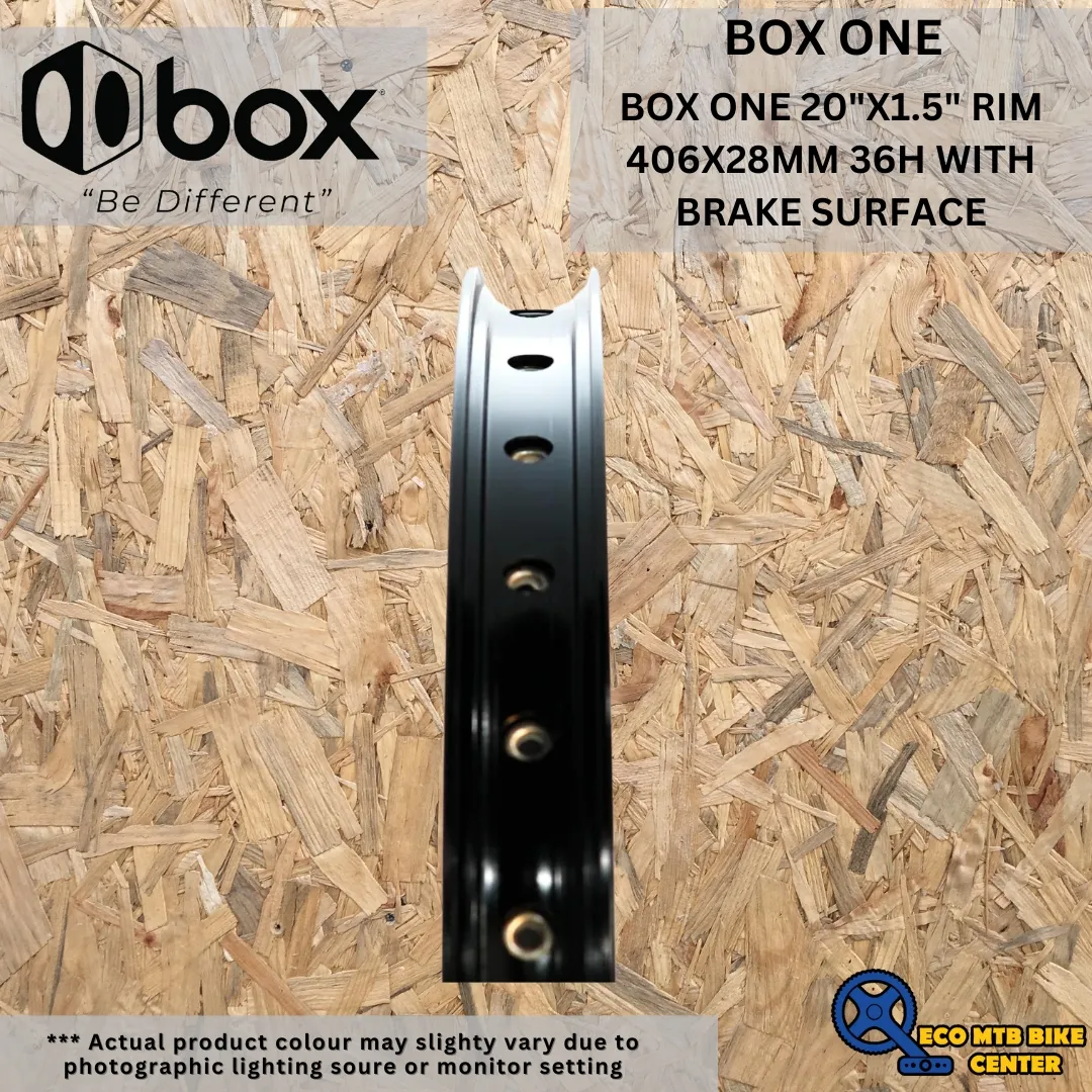 BOX COMPONENTS BOX ONE 20" RIM 406X28MM WITH BRAKE SURFACE (SELL IN PAIR)