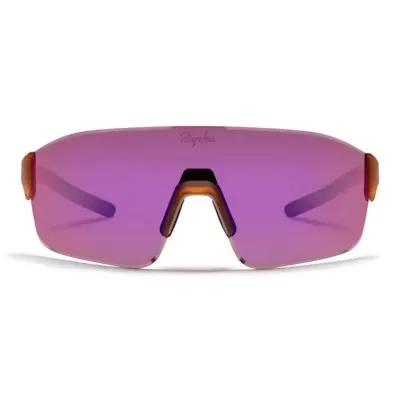 RAPHA PRO TEAM FRAMELESS GLASSES - SAND/RUST BROWN/PINK BLUE LENS AUTHENTIC